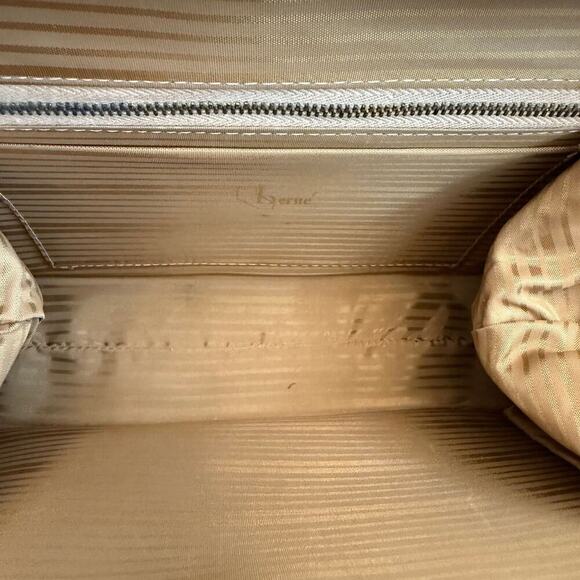 Vintage Berne of California Womens Lizzard Embossed Tan Handbag - Picture 8 of 9